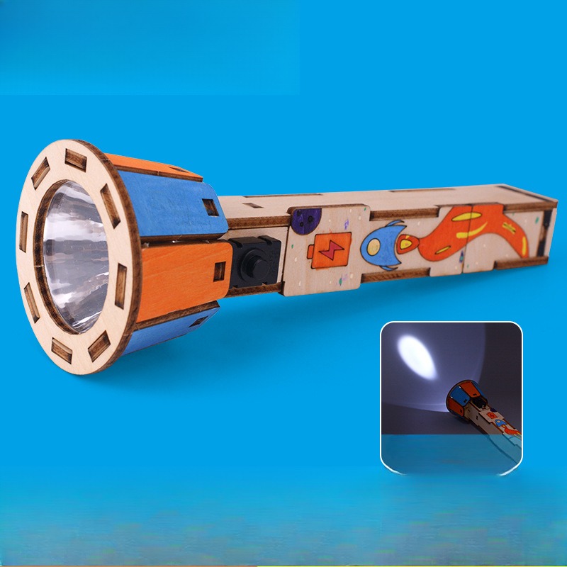 Diy Electronics Projects For Kids - DIY Ahşap El Feneri Kiti Eğitim
