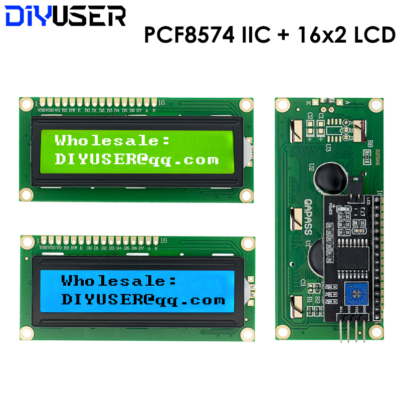 I2C Lcd Display - LCD1602 1602 LCD Modül Mavi /