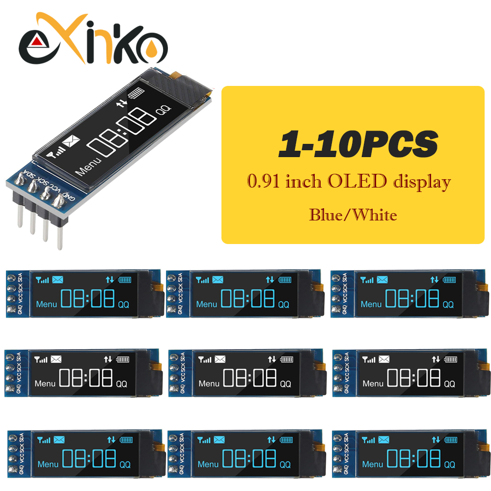 I2C Lcd Display - 1-10 adet 0.91 inç OLED Ekran