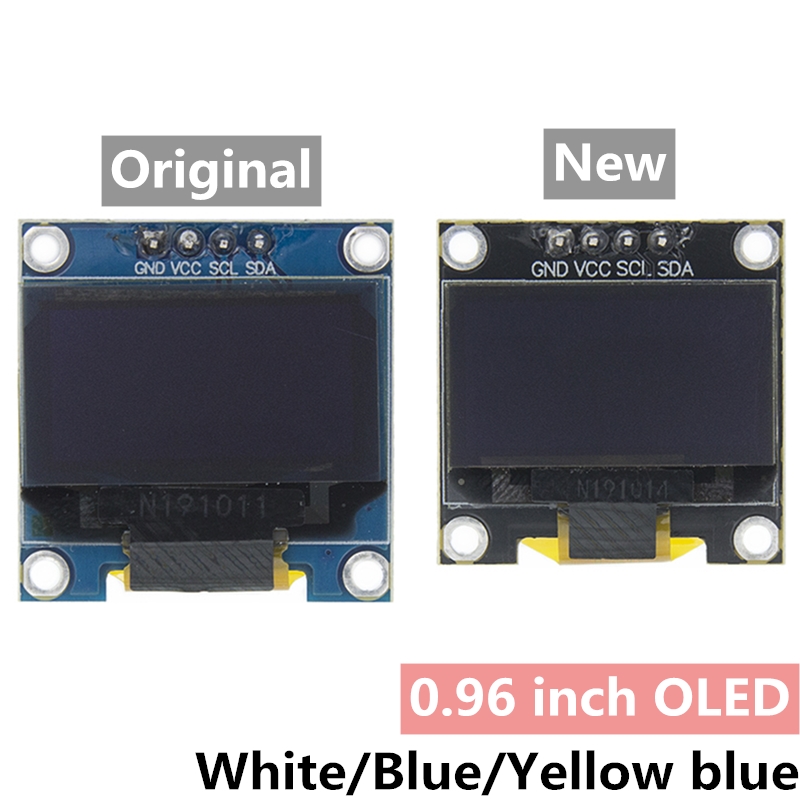 I2C Lcd Display - 0.96 inç IIC Seri 4pin Beyaz/Mavi/Sarı