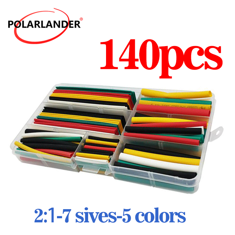 Heat Shrink Tubing - 140 Parça Poliolefin Isı Büzüşmeli Boru