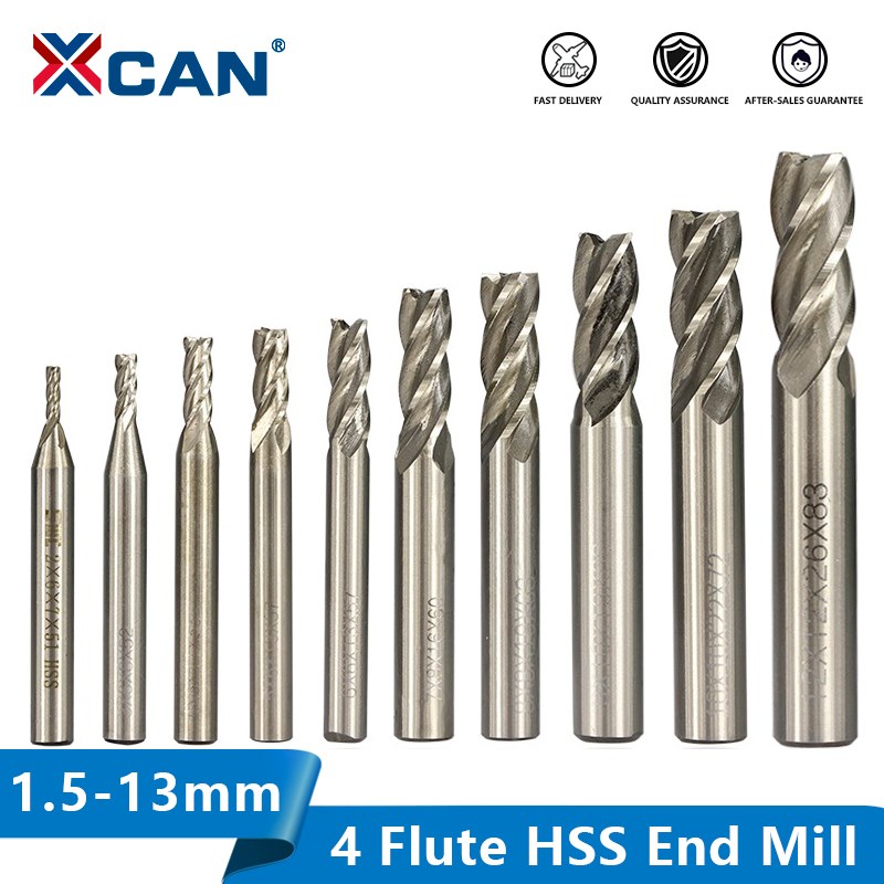 Diy Cnc Router Electronics - XCAN HSS Freze Kesici 4 Flüt