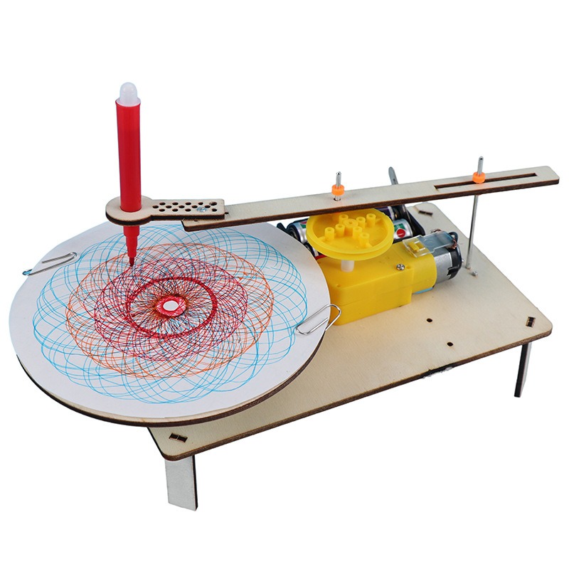 Diy Kit Elektronik - 1-3 Adet DIY Ahşap Elektrikli Çizim