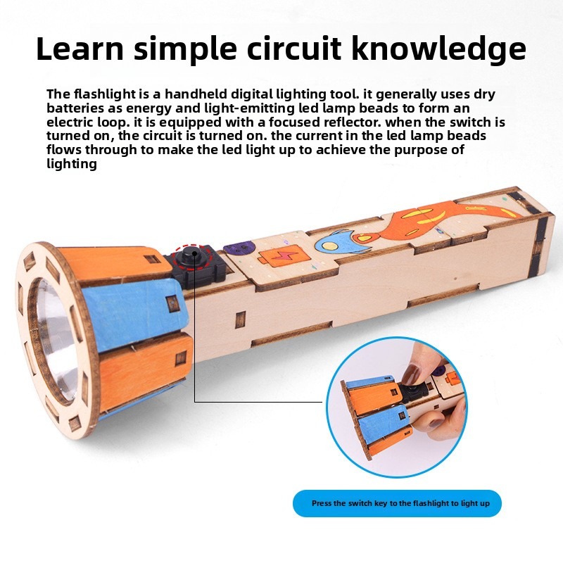 DIY Ahşap El Feneri Kiti Eğiti - Diy Electronics Projects For Kids incelemesi ve fiyatı