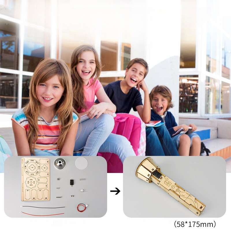 DIY Ahşap El Feneri Kiti Eğiti - Diy Electronics Projects For Kids incelemesi ve fiyatı