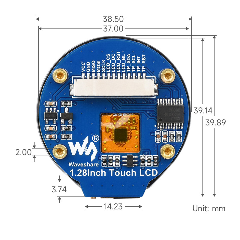 1.28 İnç Dokunmatik LCD Ekran  - I2C Lcd Display incelemesi ve fiyatı