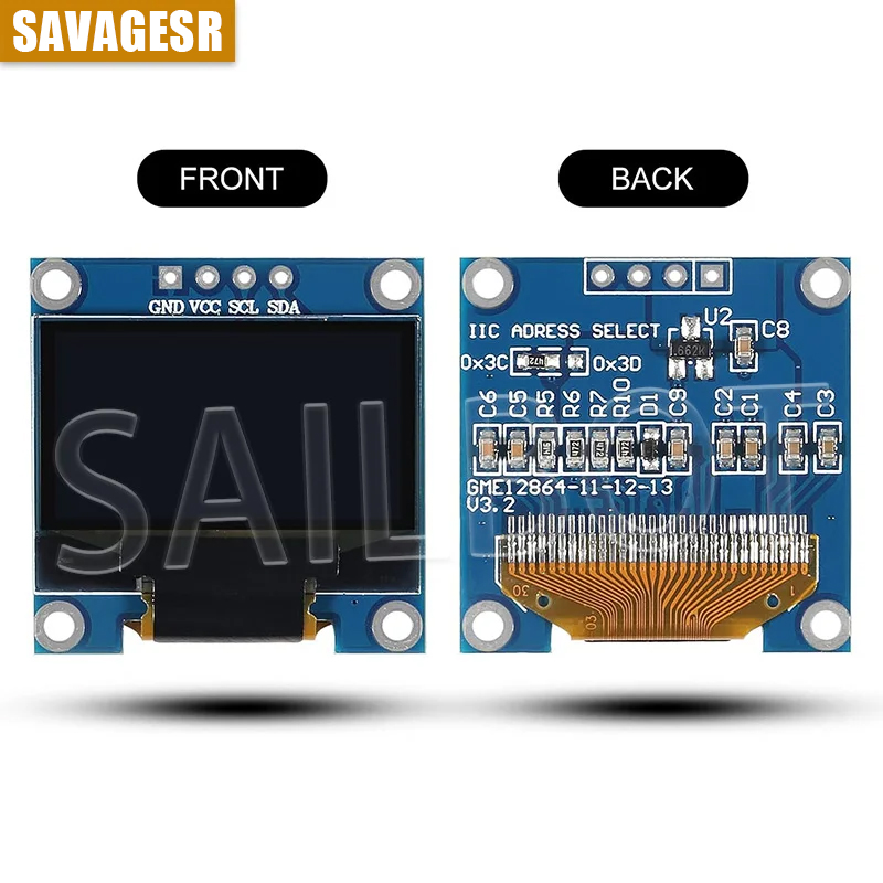 1-10 adet 0.96 inç OLED ekran  - I2C Lcd Display incelemesi ve fiyatı
