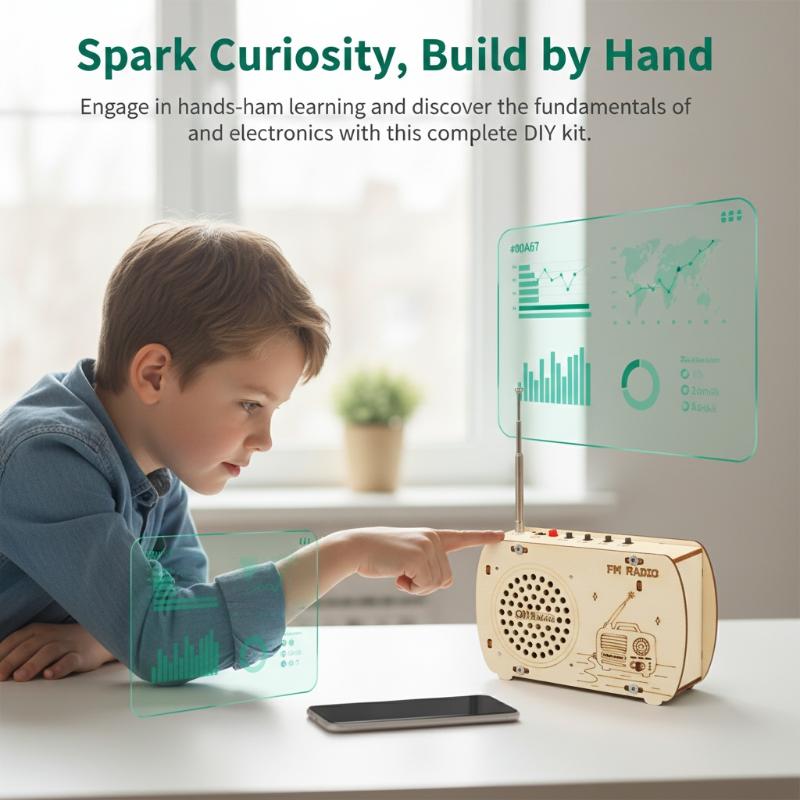 DIY Ahşap FM Radyo Kiti Vintag - Diy Electronics Projects For Kids incelemesi ve fiyatı