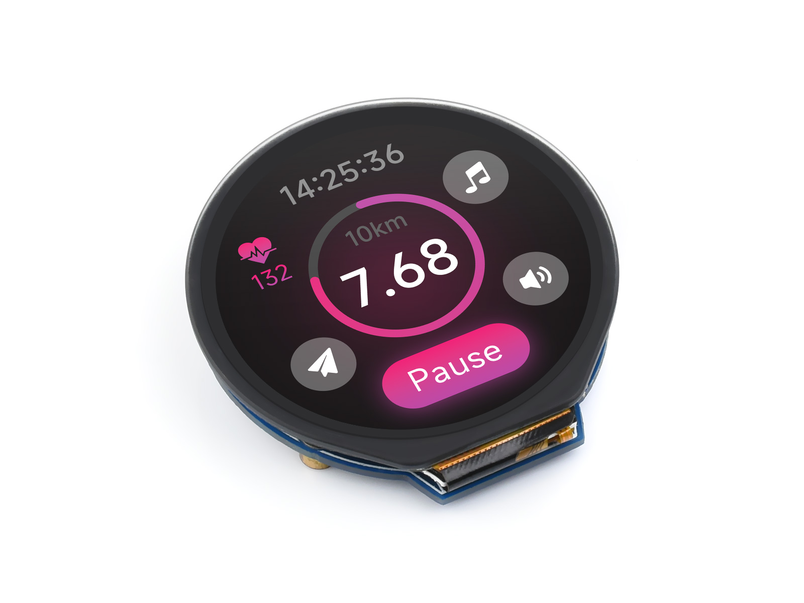 Waveshare 1.28 inç Yuvarlak LC - I2C Lcd Display incelemesi ve fiyatı