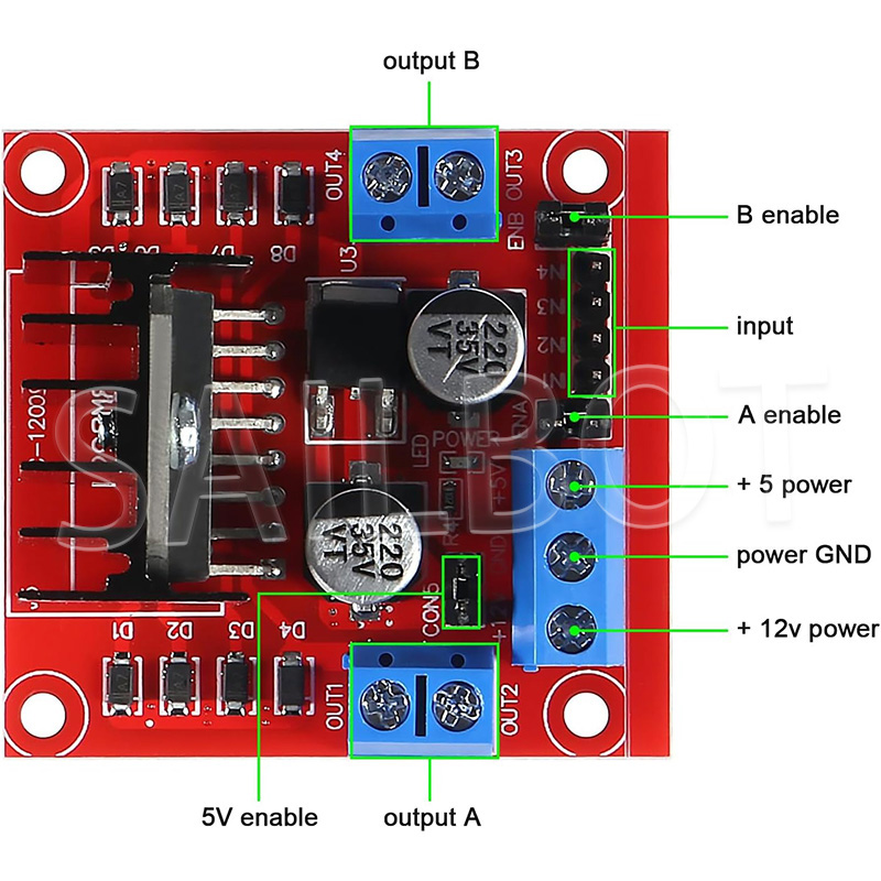 1/5/10 adet L298N DC Motor sür - L298N Motor Driver incelemesi ve fiyatı