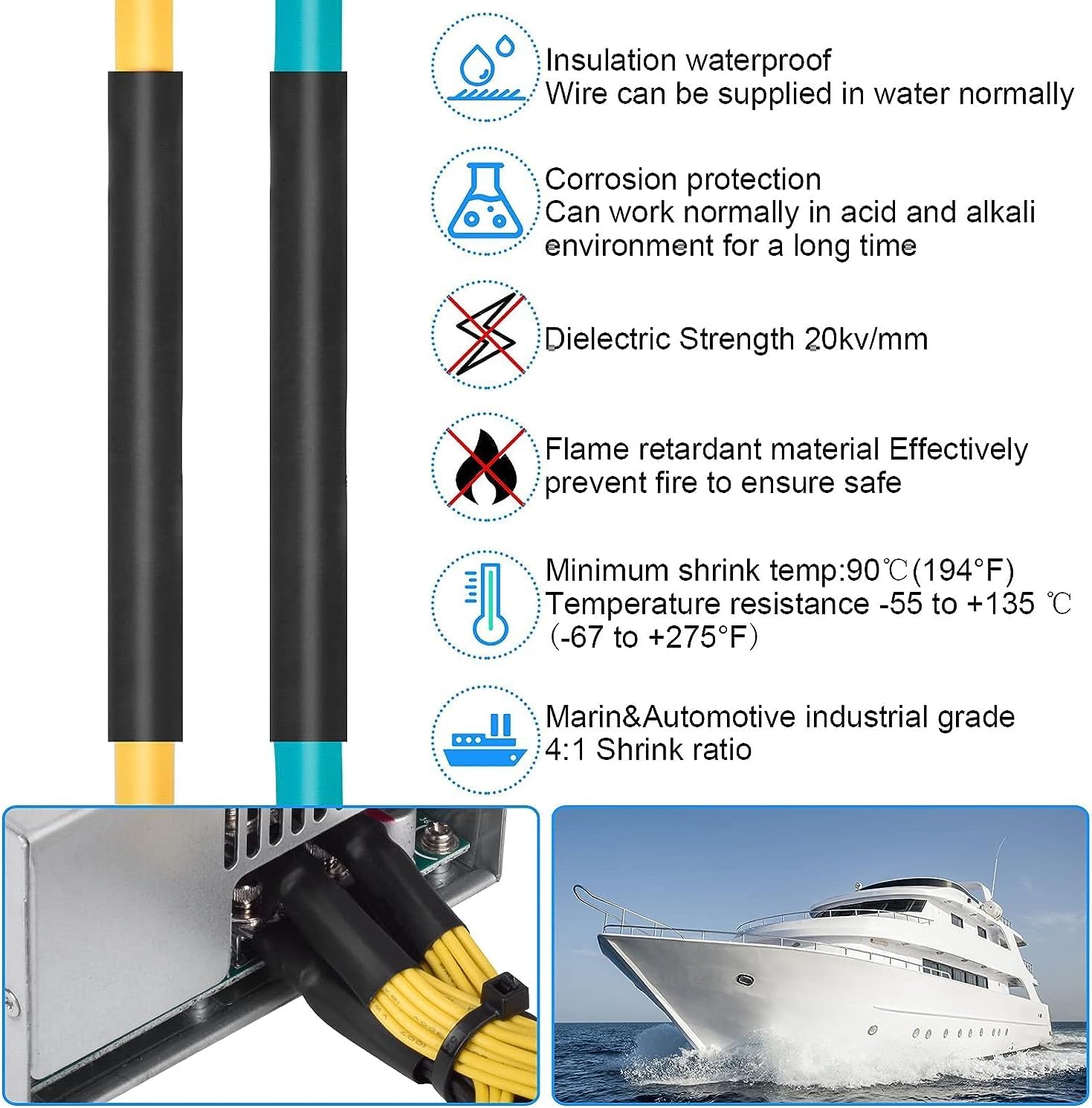 2M ısıyla daralan boru 4:1 çif - Heat Shrink Tubing incelemesi ve fiyatı