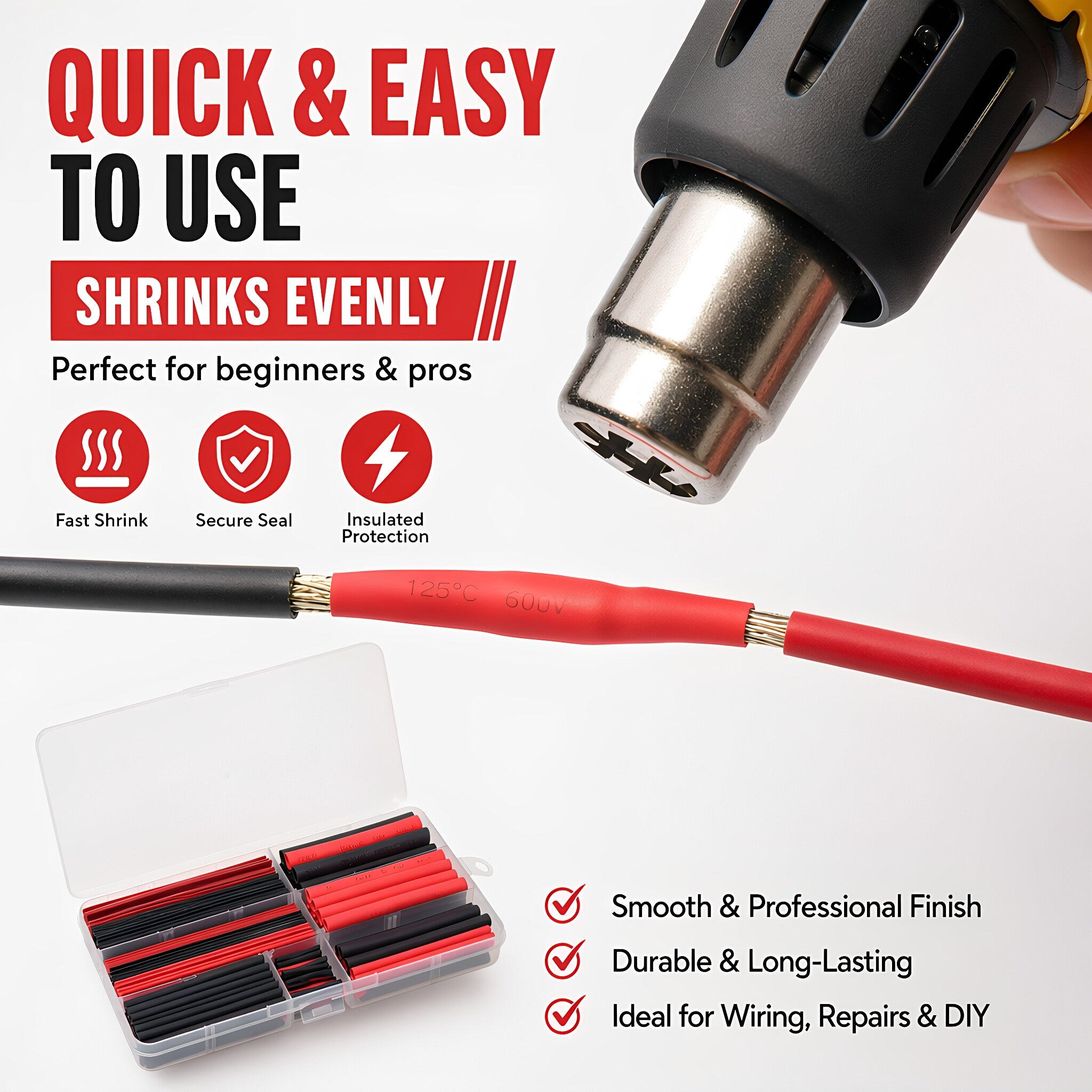 300 Adet Isı Büzüşmeli Boru Si - Heat Shrink Tubing incelemesi ve fiyatı