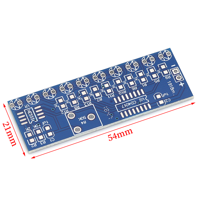 NE555+CD4017 Çalışan LED Akış  - Diy Electronics Websites incelemesi ve fiyatı