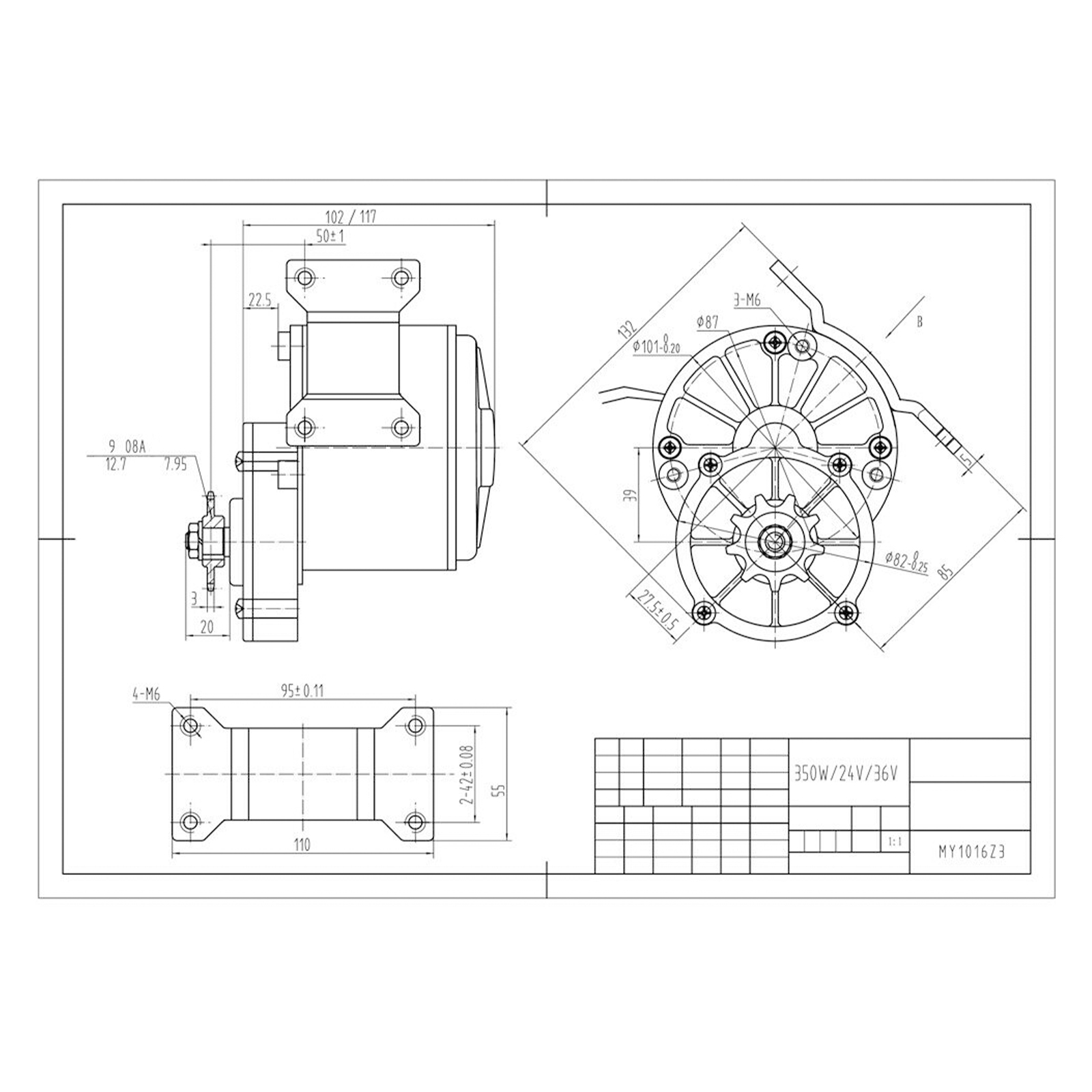 24V 250W DC Fırçalı Motor E-Bi - Diy Kit Elektronik incelemesi ve fiyatı