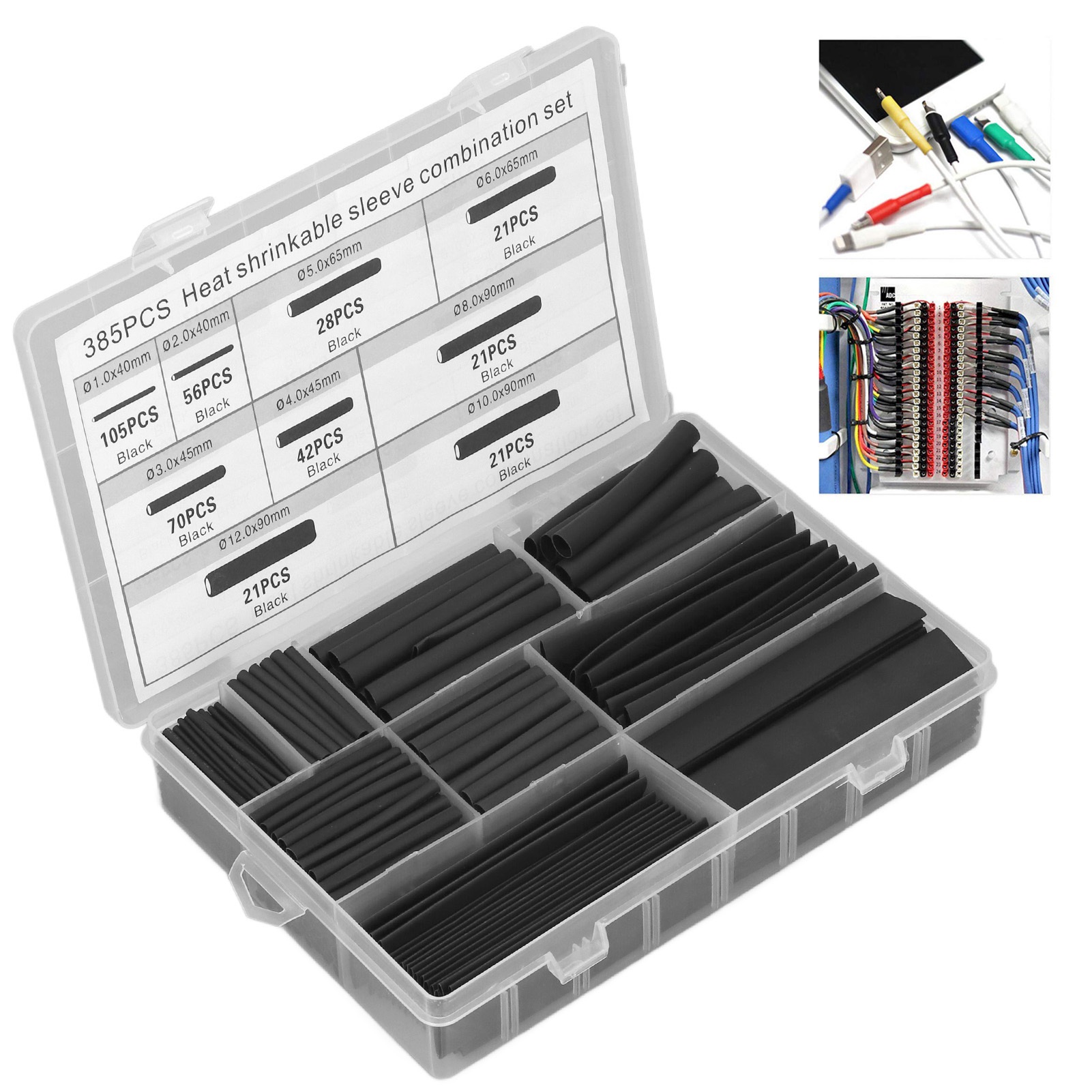 385 Parça Isı Büzüşmeli Boru S - Heat Shrink Tubing incelemesi ve fiyatı