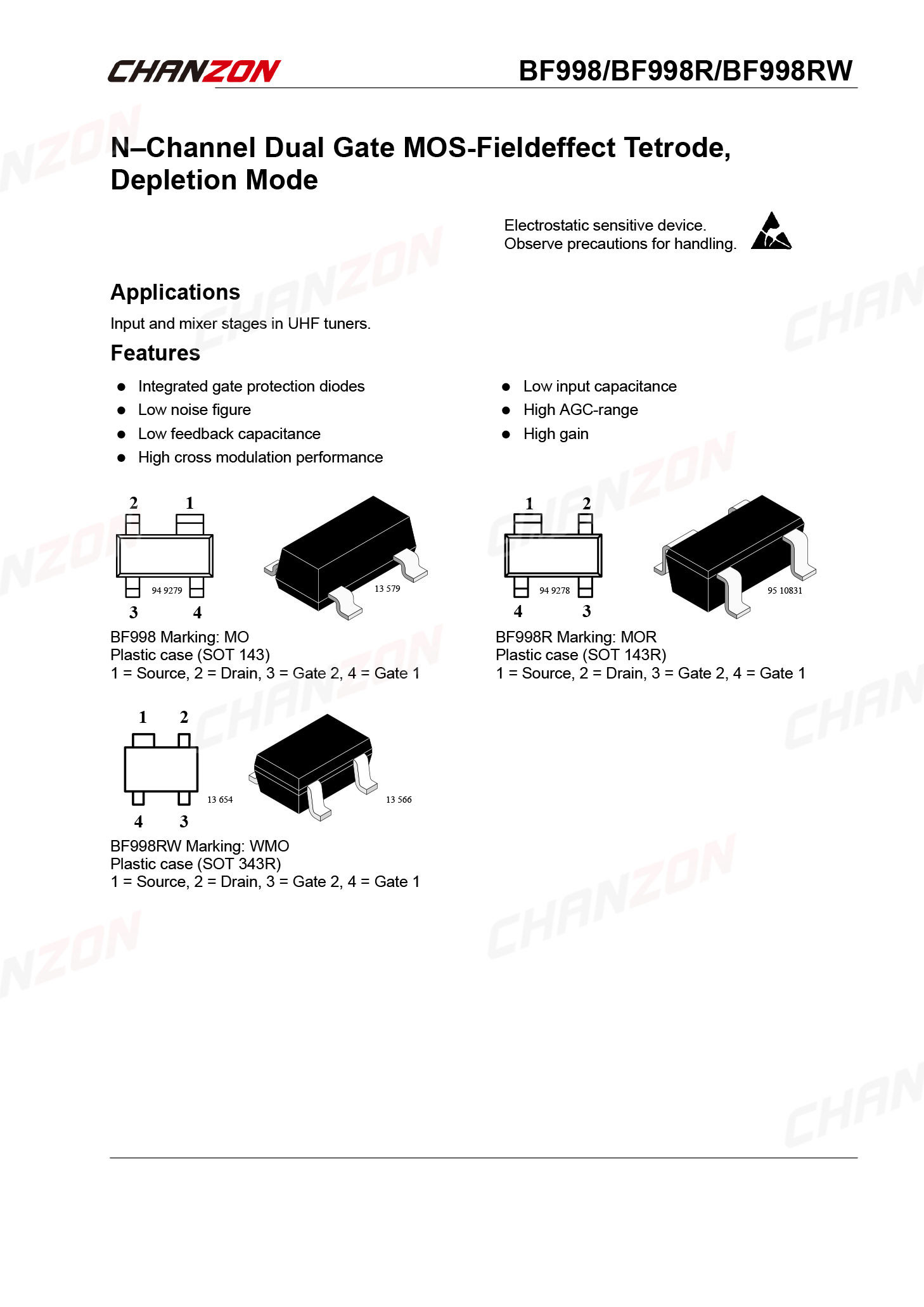 10 adet BF998 SOT-143 n-kanal  - Diy Electronics Youtube Channel incelemesi ve fiyatı