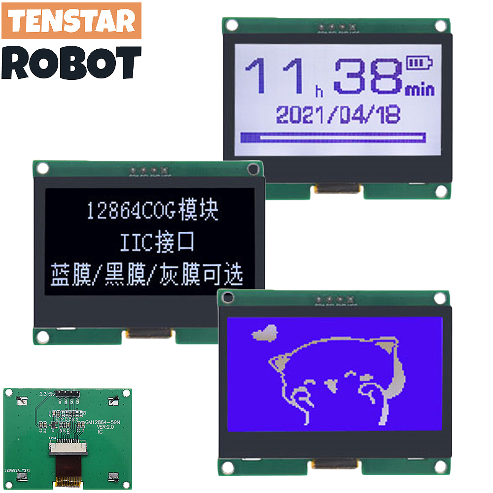 TENSTAR 12864-59N IIC 4P LCD M - I2C Lcd Display incelemesi ve fiyatı